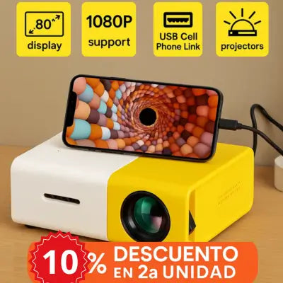 🎬¡Cine en casa -Mini Proyector YG300 – Hoy solo $129.900!