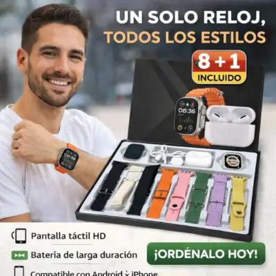 SMART WATCH 7 PULSOS + AUDIFONOS $139.900