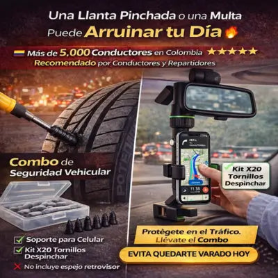 Kit X20 Tornillos Despinchar Llantas