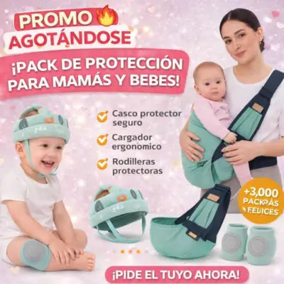 Combo proteccion Casco mas Rodillera X3