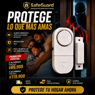 2 Alarma SafeGuard para puertas y ventanas