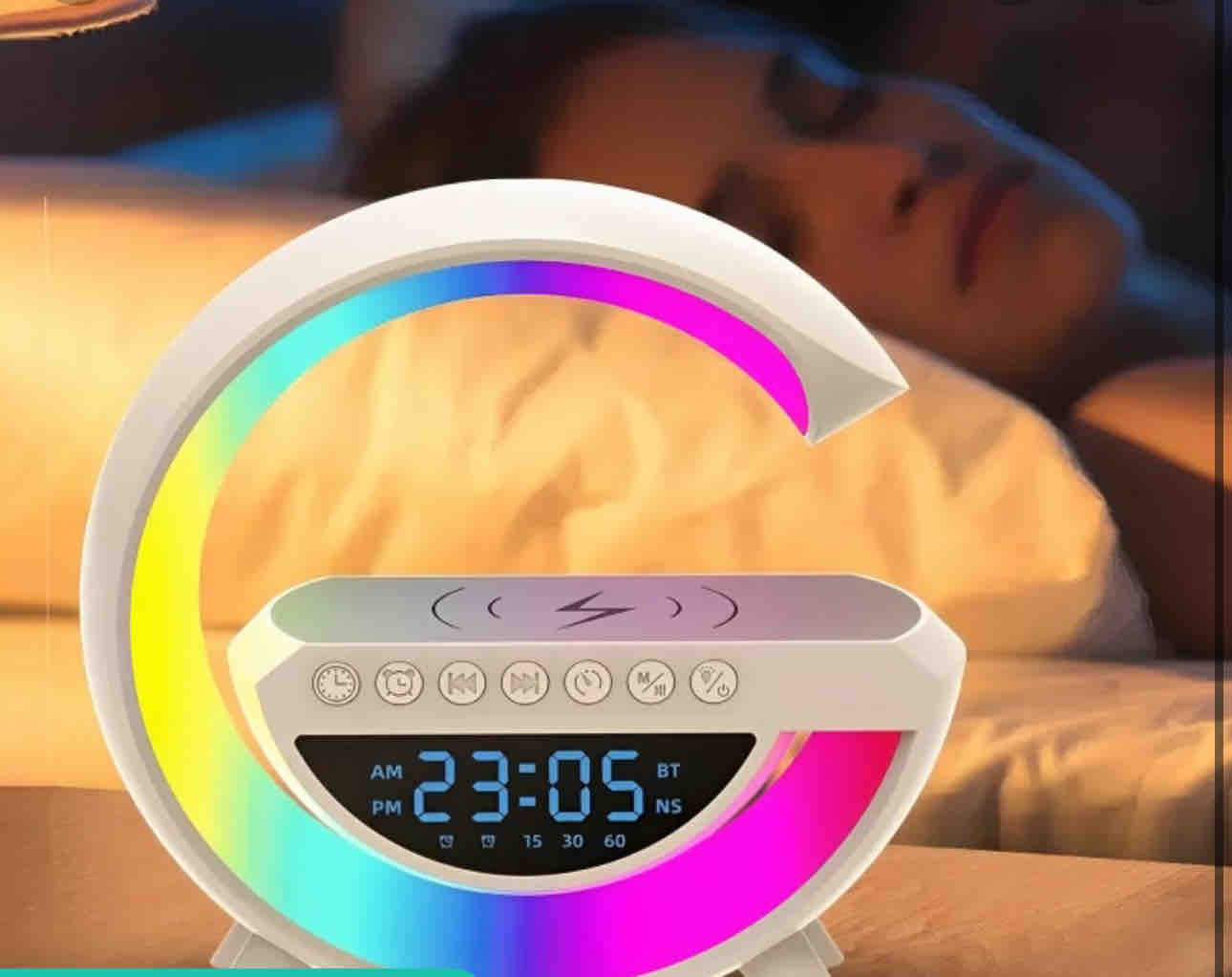 Parlante Lámpara G Cargador Inalámbrico $85.000