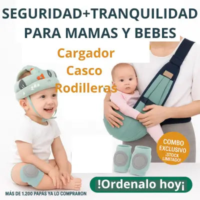 Combo proteccion Casco mas Rodillera X3