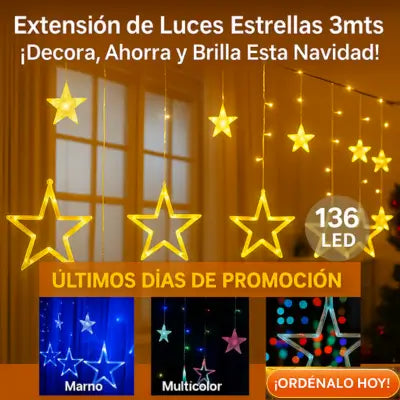 Extension Estrellas 3m Navidad C2023