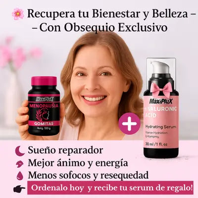 GOMAS MENOPAUSIA + ACIDO HIALURÓNICO