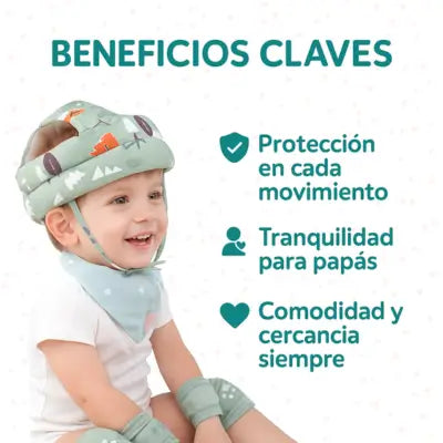 Combo proteccion Casco mas Rodillera X3
