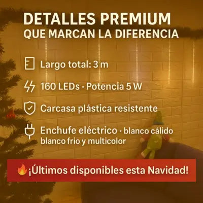 Luces Led Lagrima 3 M Meteoro 2306