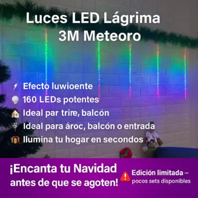Luces Led Lagrima 3 M Meteoro 2306