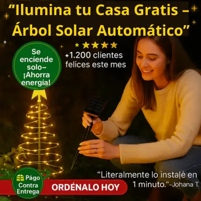 Arbol de Navidad Solar Espiral C2015-16