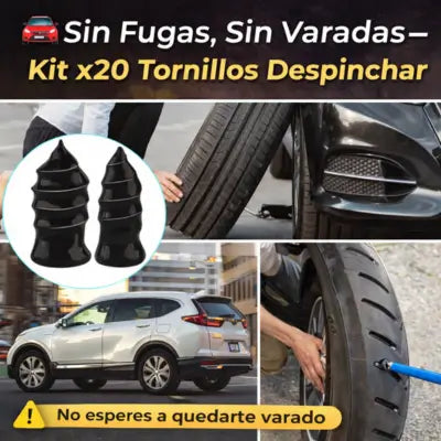Kit X20 Tornillos Despinchar Llantas