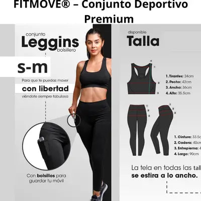 CONJUNTO DEPORTIVO NEGRO SM - XL
