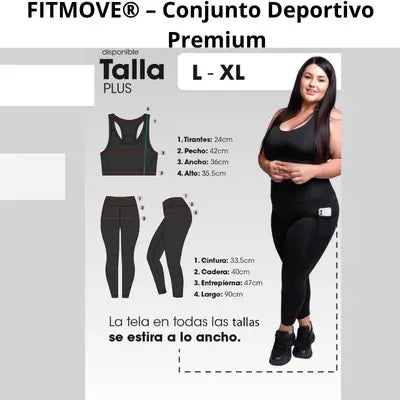 CONJUNTO DEPORTIVO NEGRO SM - XL