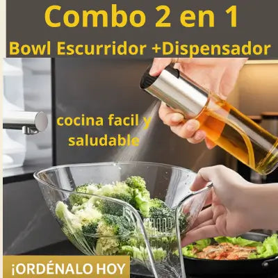 Dispensador 100ML Y bowl Escurridor