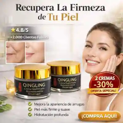 Crema Reafirmante QINGLING Antiarruga x2