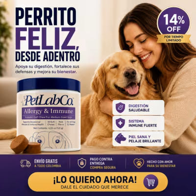 PetLab Co. Probióticos Premium para Perros – Salud Digestiva e Inmunológica