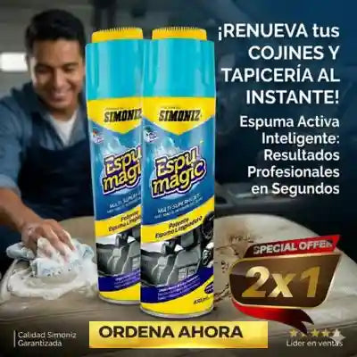 Espuma limpiadora simoniz 2x1 pro
