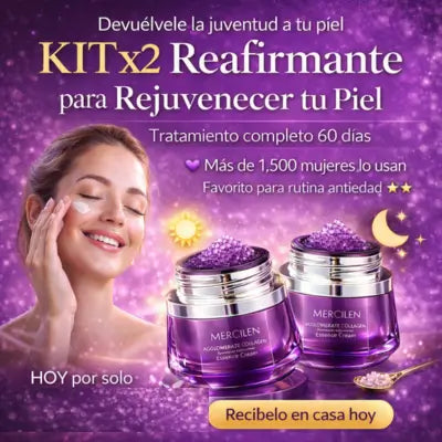 KIT x2 Reafirmante  Rejuvenecer MERCILEN