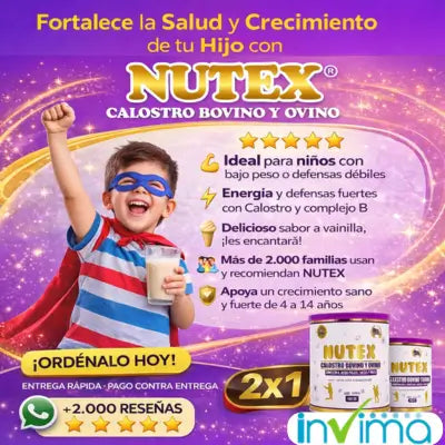 2x1 Proteina para niños - NUTEX