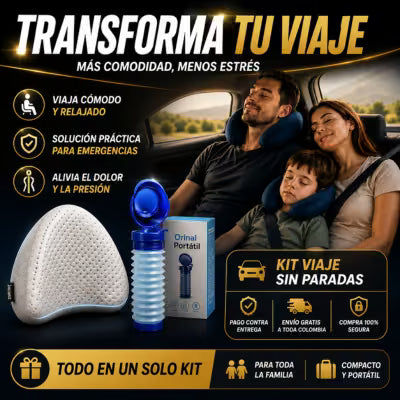 Kit Orinal portatil + Almohada-Viaje Sin Paradas