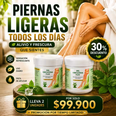2 GEL CIRCUVENA FLEX-MEJORA TUS PIERNAS
