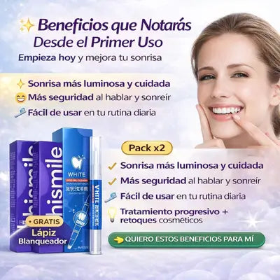 😁 Kit x2 cremas Blanqueador + Lápiz Blanqueador GRATIS