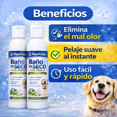 x2 🐶✨ BAÑO EN SECO PARA PERROS