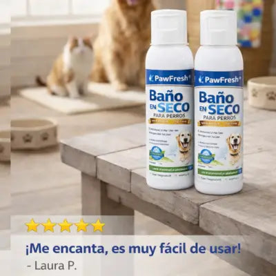 x2 🐶✨ BAÑO EN SECO PARA PERROS