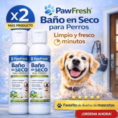 x2 🐶✨ BAÑO EN SECO PARA PERROS