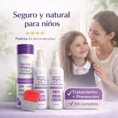 Esencia Mágica®Kit Antipiojos Natural + Spray