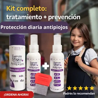 Esencia Mágica®Kit Antipiojos Natural + Spray