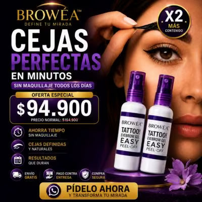 2 BROWÉA™ Eyebrow Tattoo para Cejas
