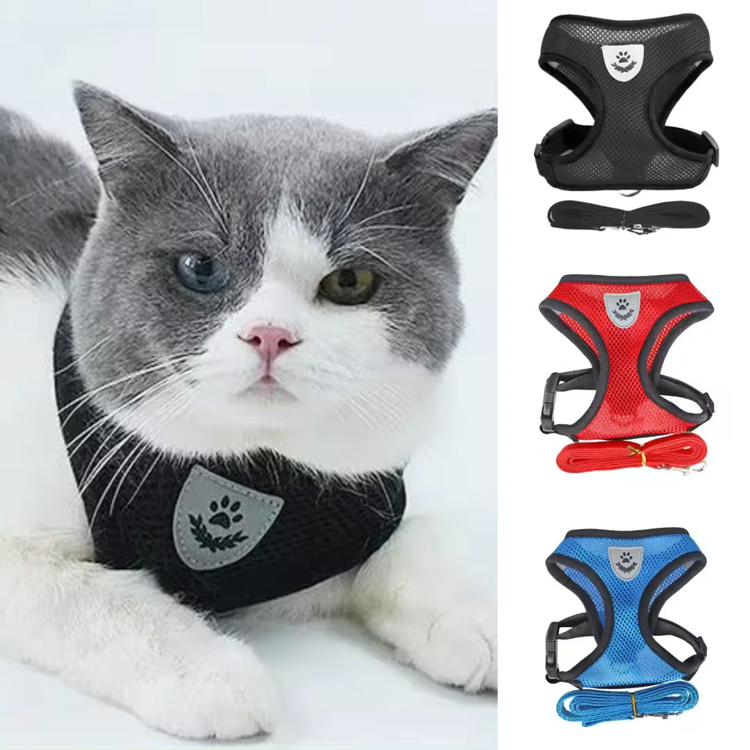 Kit x2 Arnés Pechera Chaleco para Perro y Gato