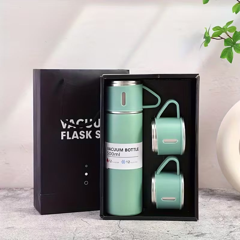 Set Termo Metálico Térmico Tazas X 3