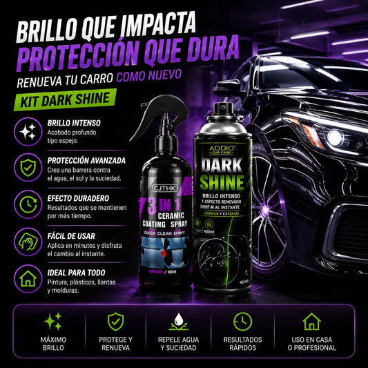 KIT Revestimiento Nano cerámico+Detallado Carro Aerosol 400 Ml