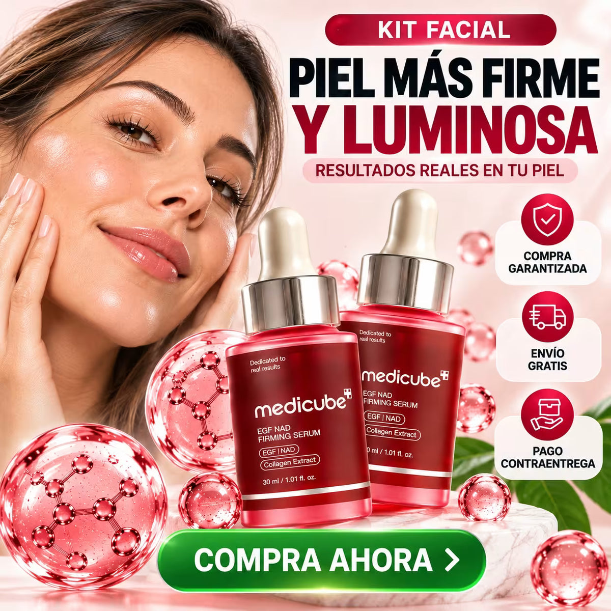 2 Medicube EGF NAD Firming Serum 30 ml x2 – DUO LIFT ÉLITE™