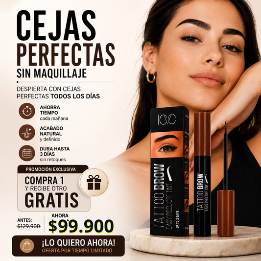 2 TATTOO BROW™ Tinte Semipermanente para Cejas