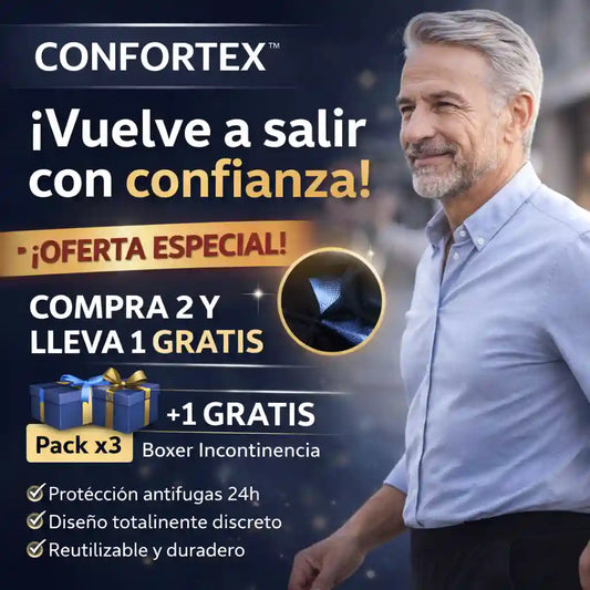 CONFORTEX-Boxer incontinencia PACKX3