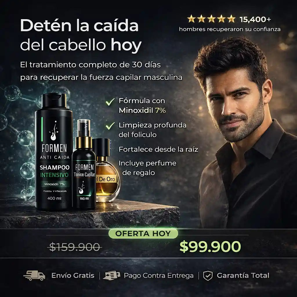 SHAMPOO FOR MEN+TÓNICO+OBSEQUIO