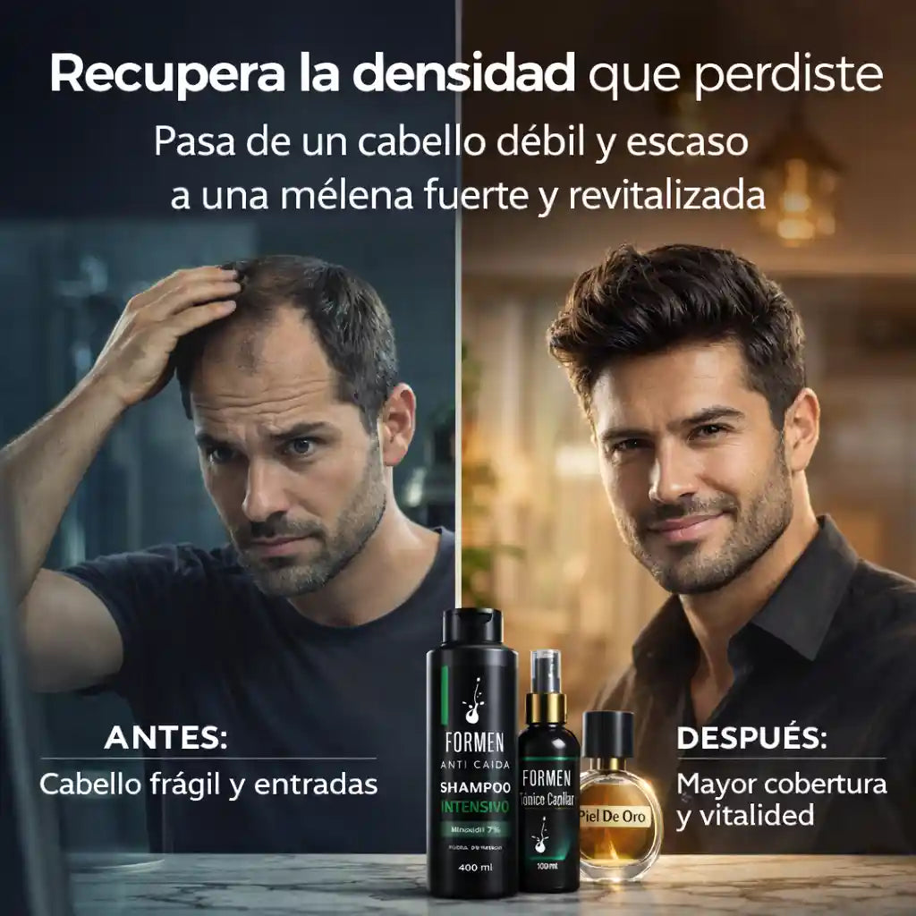 SHAMPOO FOR MEN+TÓNICO+OBSEQUIO