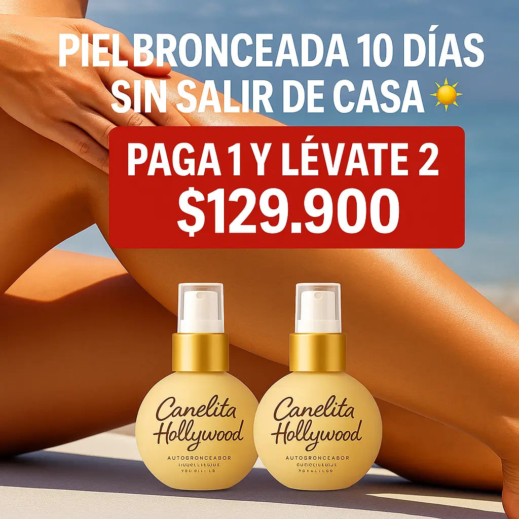 Piel Bronceada 10 Días sin Salir de Casa ☀️ ¡Paga 1 y Llévate 2! $129.900
