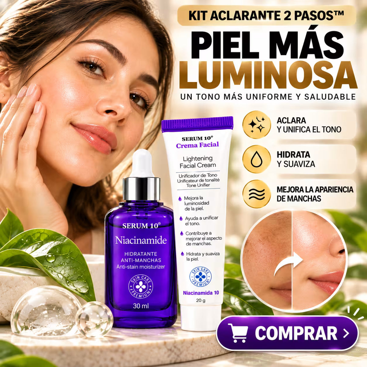 KIT ACLARANTE DE NIACINAMIDA X 2