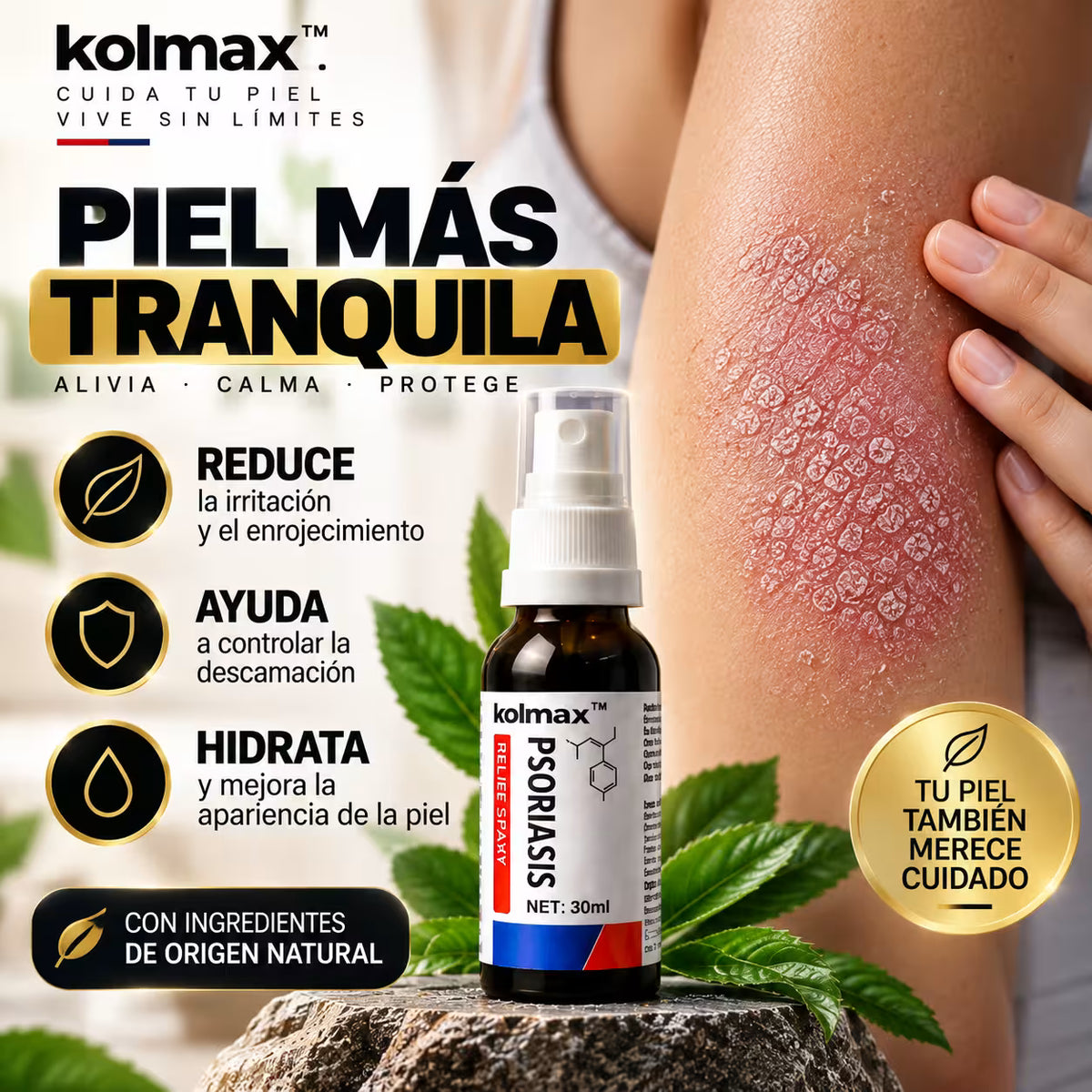 Llévate 3  SPRAY ALIVIO-PSORIASIS KOLMAX  30ml