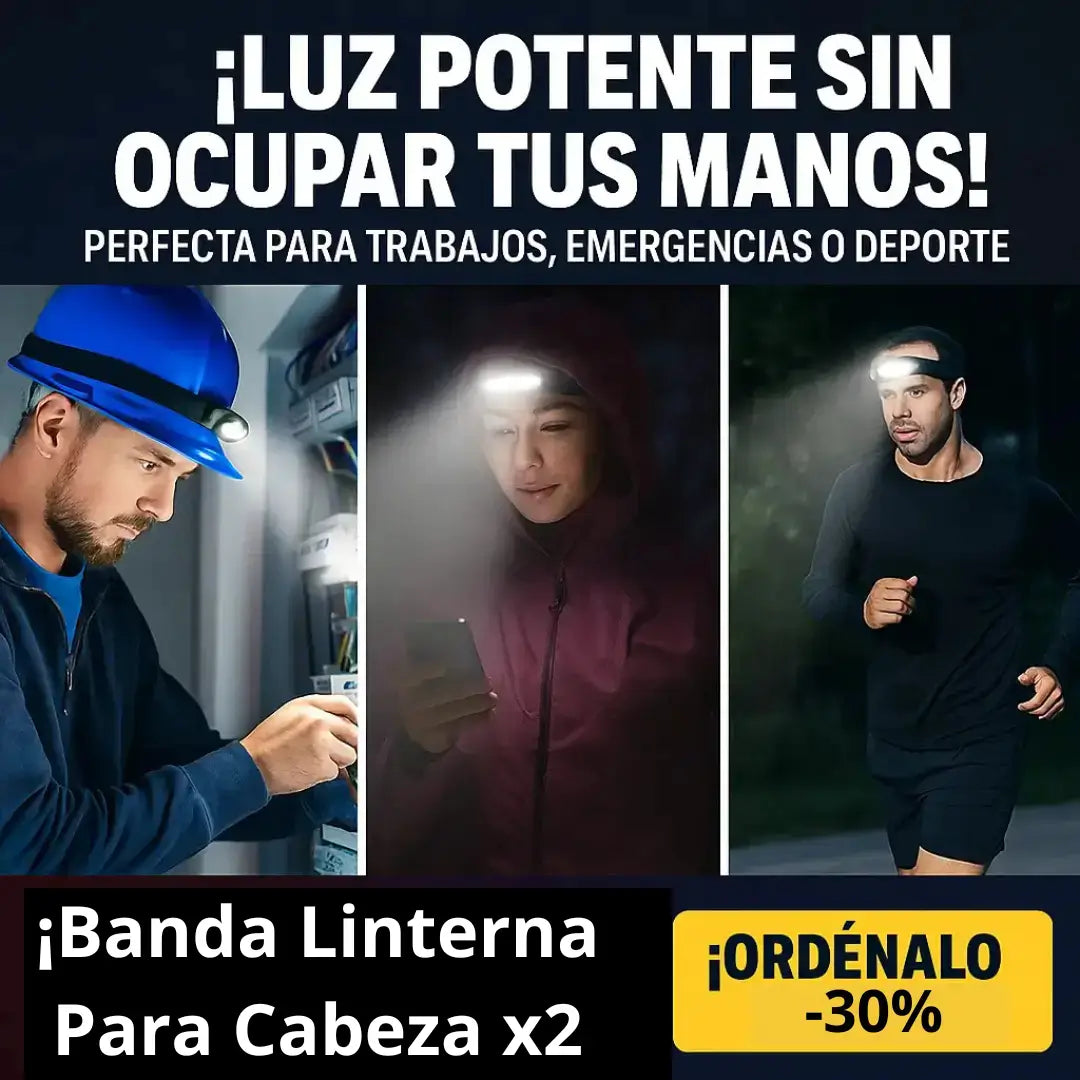 Linterna Banda Para Cabeza Led