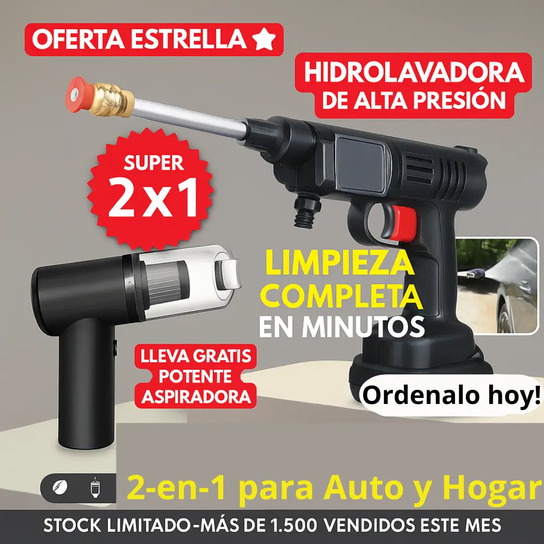 Combo Hidrolavadora+Aspiradora Portá 2BA