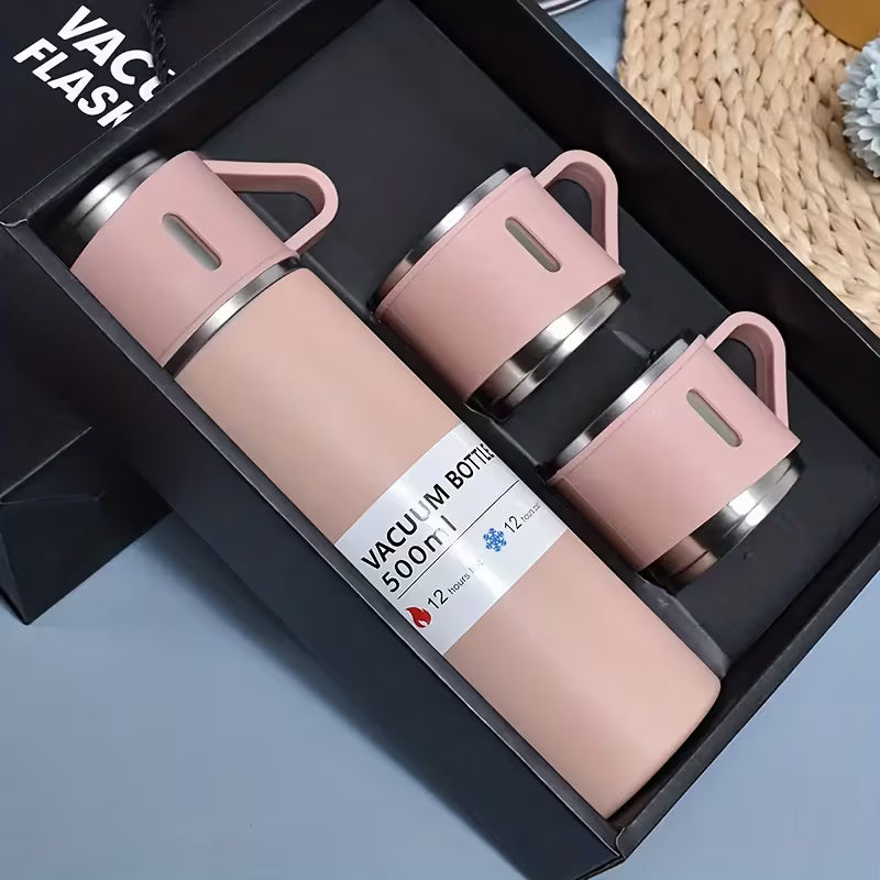 Set Termo Metálico Térmico Tazas X 3